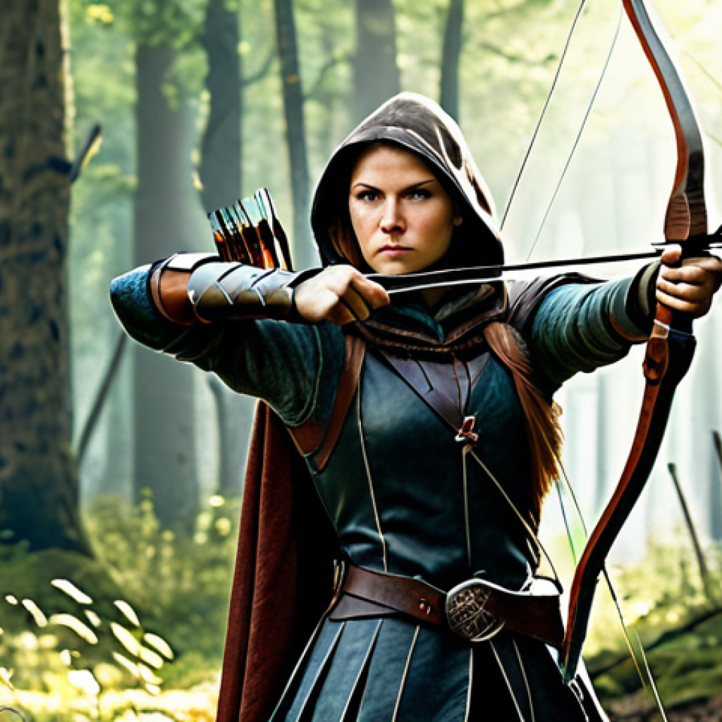 콜오브드래곤즈 전사 클래스 공략 - Female Archer**

"A skilled female archer in practical, medieval-inspired attire, fully clothed in l...