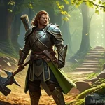 Home 18 콜오브드래곤즈 자원 수집 최적화 - **Prompt:** A dynamic and industrious scene featuring a diverse group of fantasy heroes, each dresse...