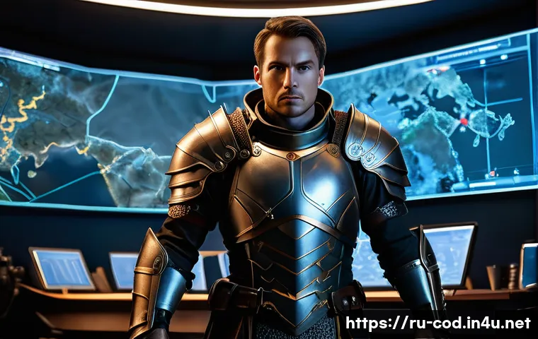 콜오브드래곤즈 프로게이머 팁 - A strategic fantasy hero development scene showcasing a confident male warrior in detailed armor, th...